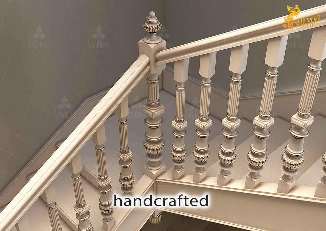 Unfinished Decorative Carved Newel Post Cap for the stair Etsy