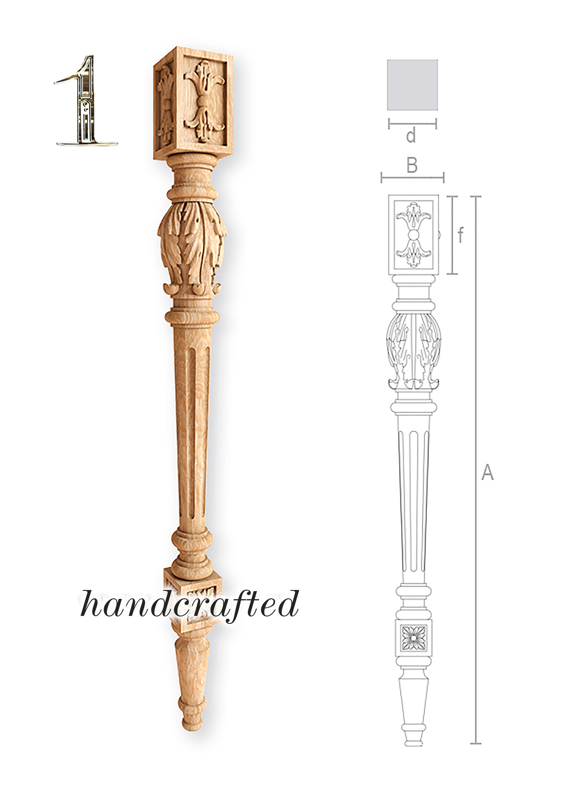 Unfinished Unique Wood Carved Table Legs Etsy