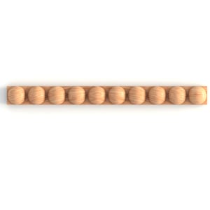 Decorative Moulding Wood Trim from Oak, Wooden Beads Interior Molding 78&quot;