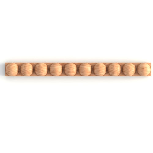 Unfinished Scalloped Decorative Wood Trim 24PCS 40 * 4cm Scalloped Edge Decorative Wood Molding With Glue Dotscute Diy Moulding Trim For Home Wall Decor Cabinet Shelf And Window Door - View #7
