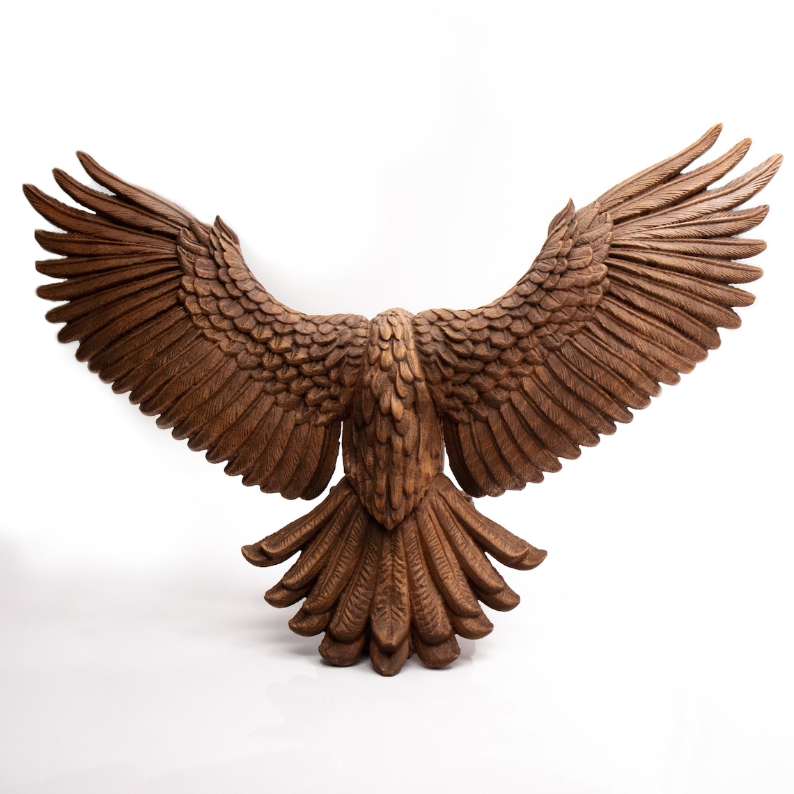 Perfect Large Eagle Wood Carving Statue 36 Etsy