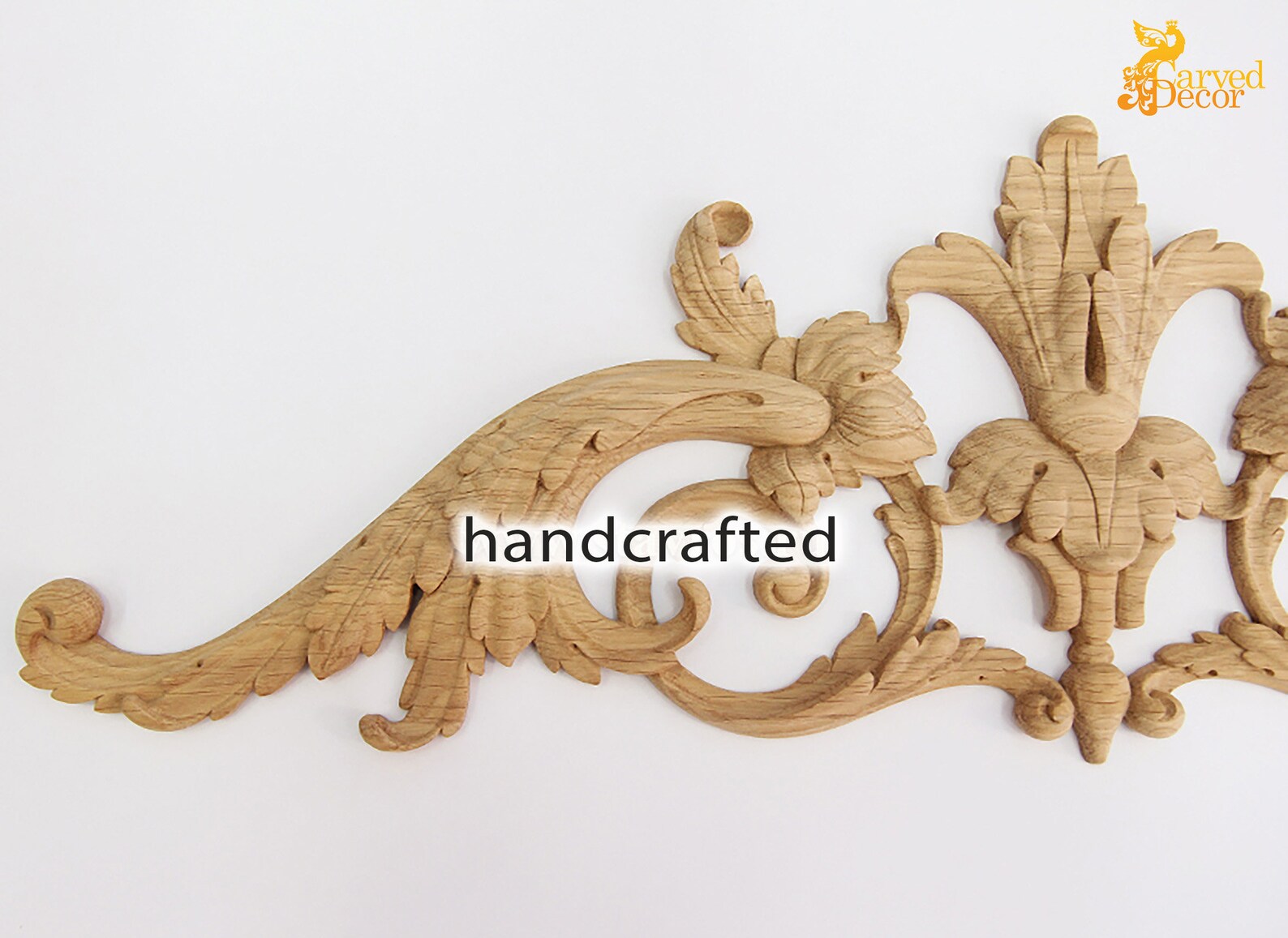 Handcarved Wooden Furniture Applique With Scrolls Etsy