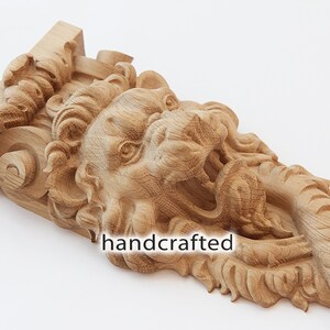 wooden lion corbels