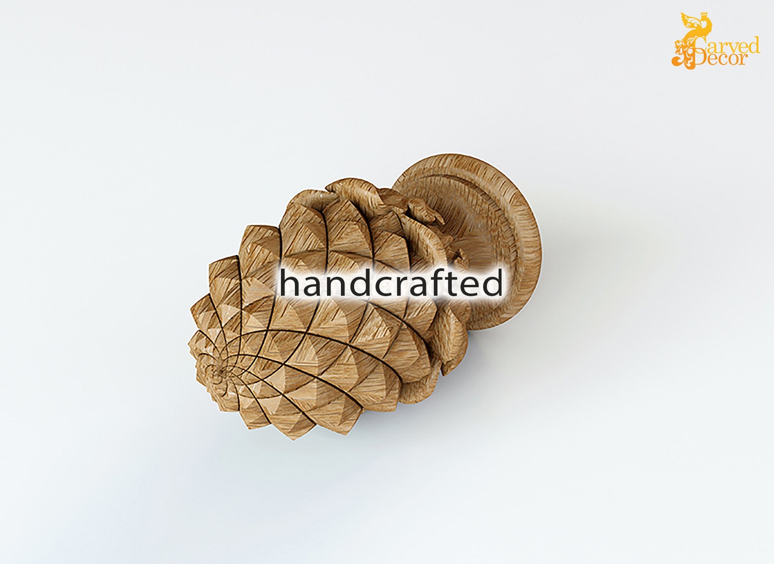 Carved Wood Pineapple Newel Post Cap Decorative Post Finial Etsy