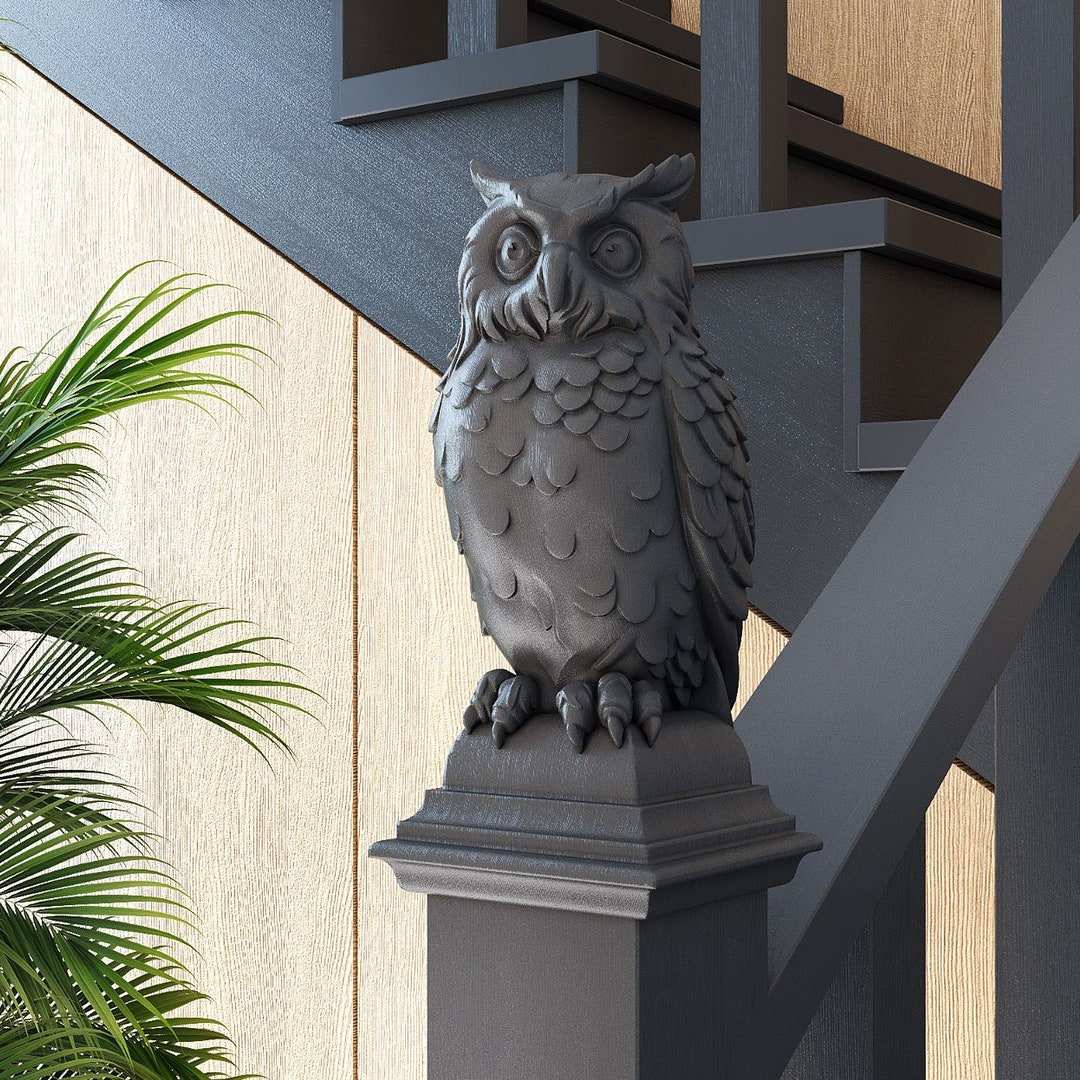 Buy Owl Wooden Finial For Staircase Newel Post - MasterOak