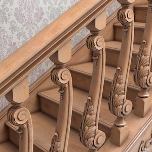 Baroque Antique Wood Baluster 39