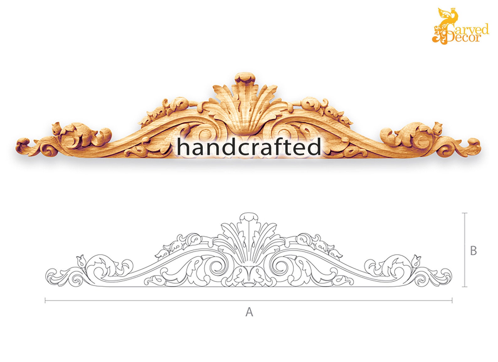 Carved Wood Applique for Fireplace Mantel Etsy