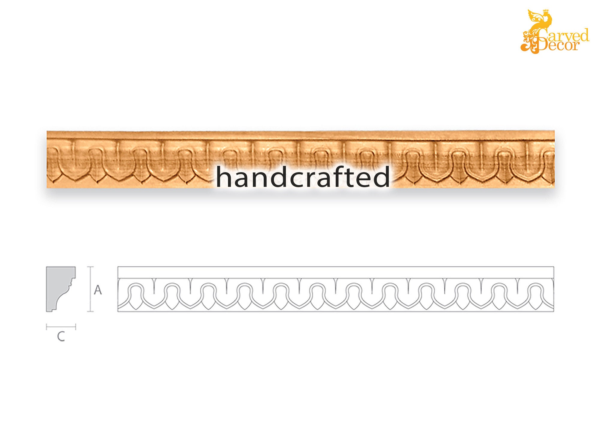 Decorative Wood Molding 78 Neoclassical Unpainted Etsy Australia