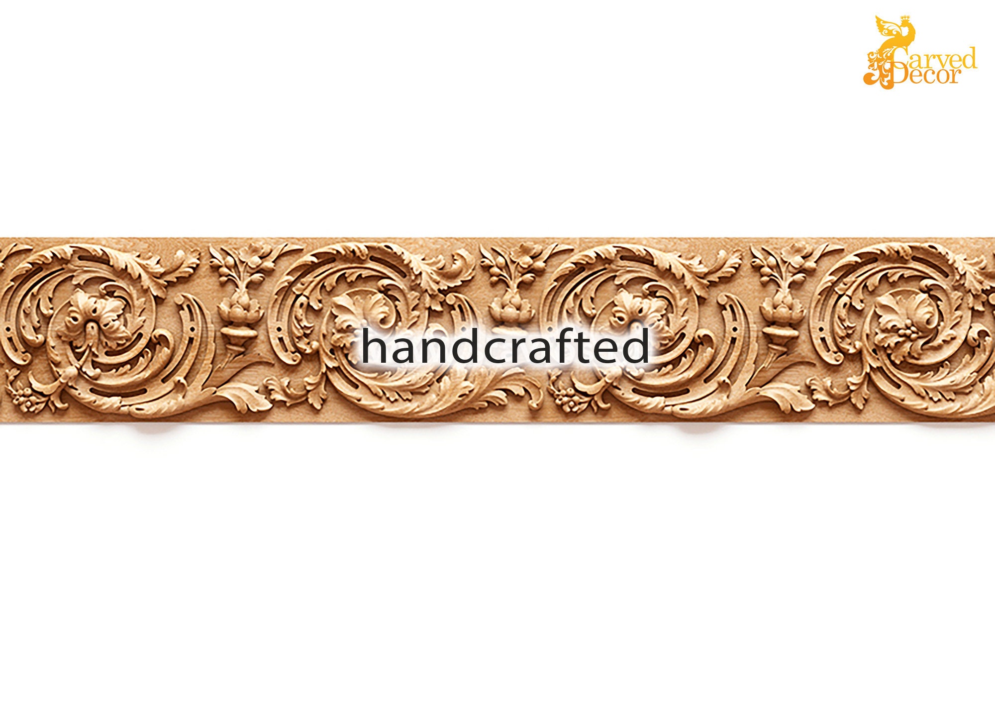 Baroque style floral moulding 39 Ornate molding panel Etsy