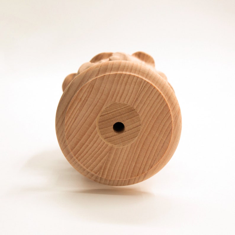 Wood Stair Finial With Screw Decorative Top Cap for Newel Etsy