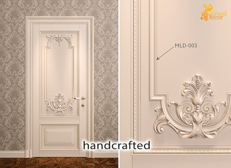 Wood Applique for Doors Etsy