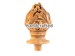 Decorative Architectural Wooden Finial Grapes, Staircase Newel Post Cap 