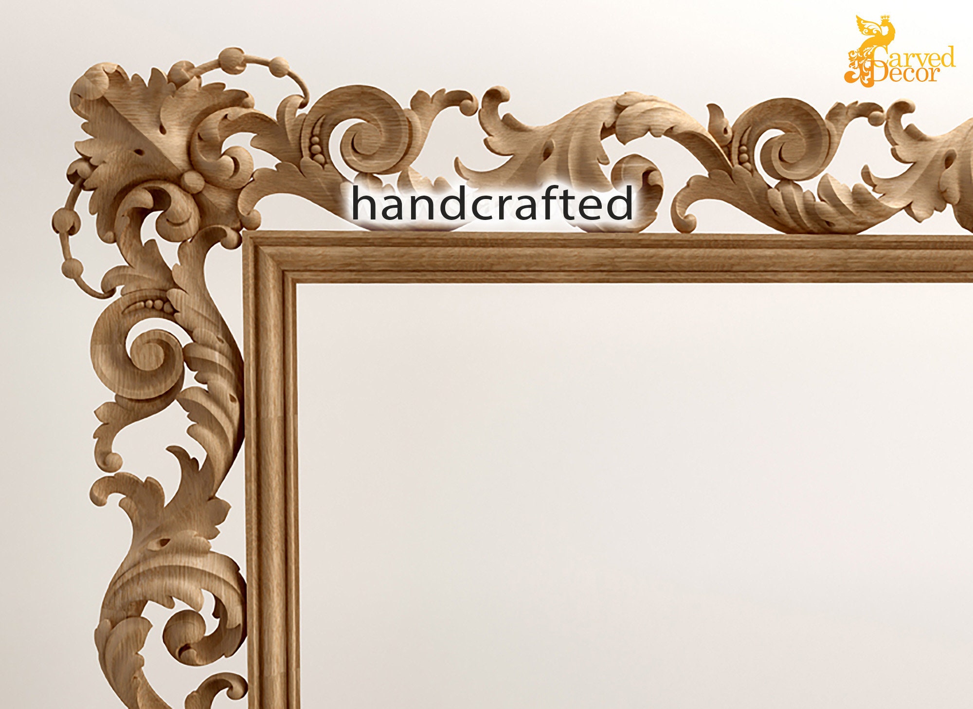 Decorative Frame for TV Zone Large Wooden Interior Frame Etsy UK