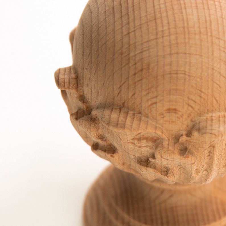 Ball Decorative Newel Post Cap Round Carved Finial Hardware Etsy