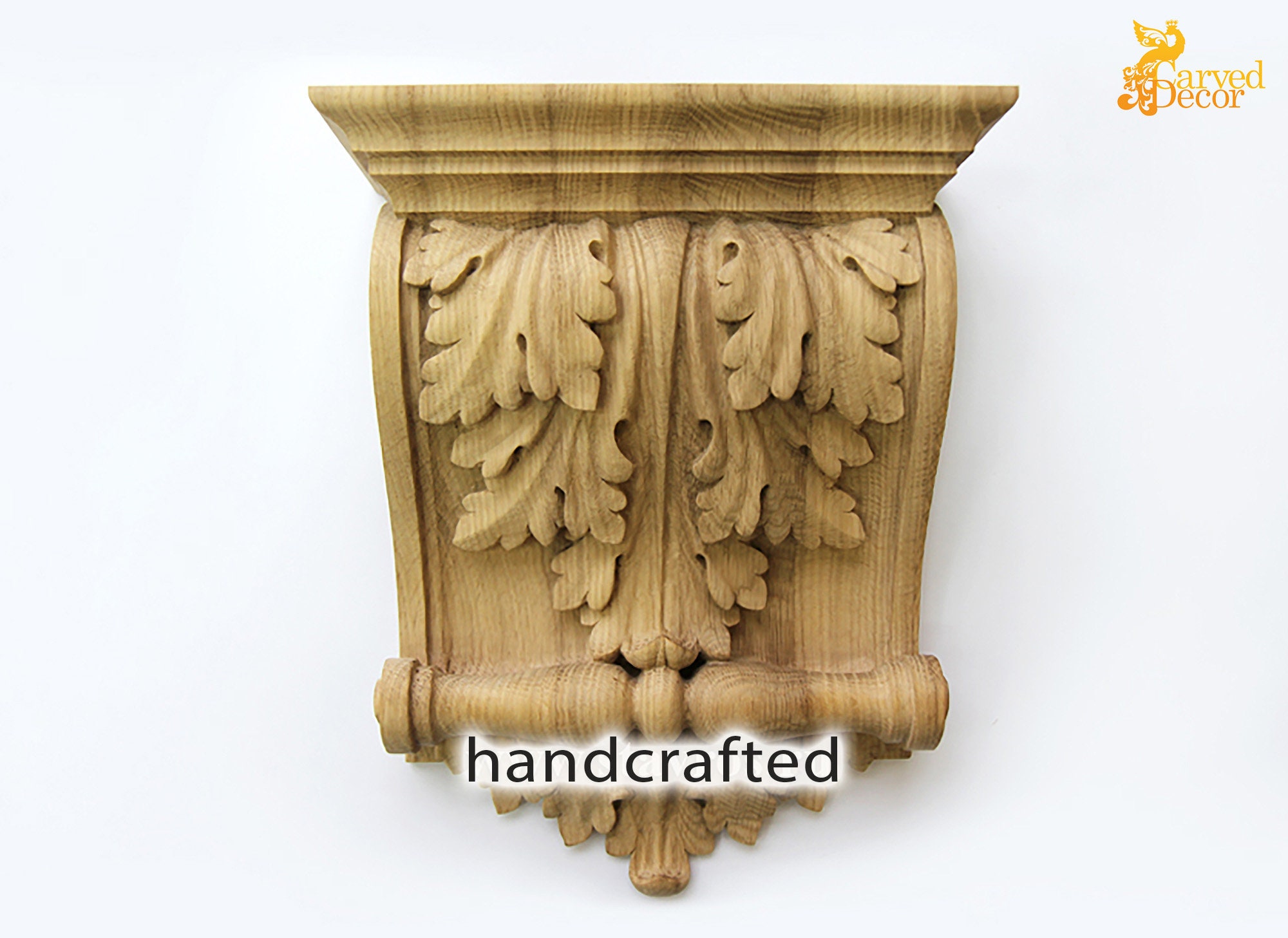 Antique Hand Carved Corbel Decorative Shelf Fireplace Mantle Bracket Support 