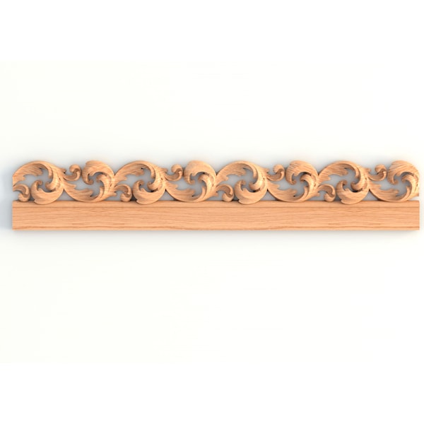 Moderne Holz Schnitzerei Zierleiste aus Holz geschnitzt.