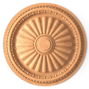 15&quot;-38&quot; Large Round wooden rosette from oak