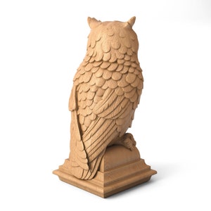 Buy Owl Wooden Finial For Staircase Newel Post - MasterOak