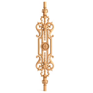 Luxury Baroque Staircases Spindles, 40" Ornate Wood Stair Spindles for ...