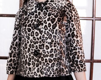 Leopard Print Jacket Size - Medium