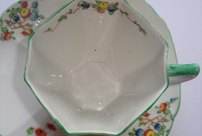 Unmarked Shelley CRABTREE Queen Anne Tea Cup and Saucer