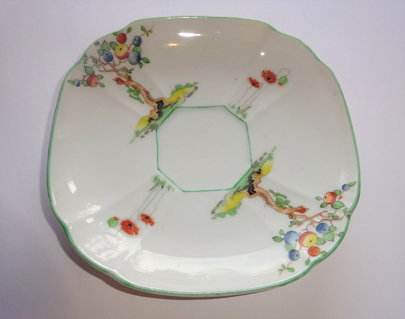 Unmarked Shelley CRABTREE Queen Anne Tea Cup and Saucer