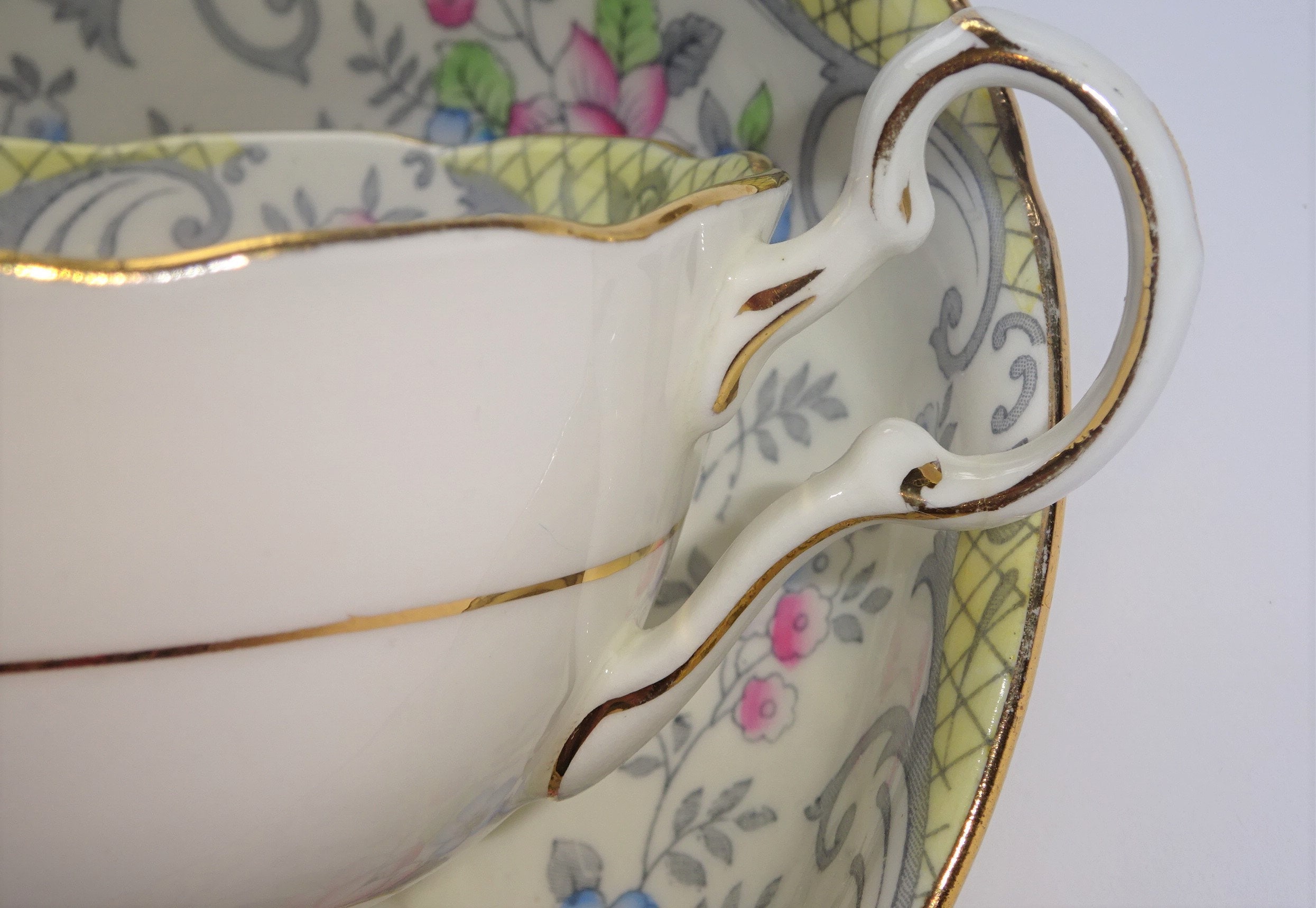 Pretty Crafton China STRATHMORE Tea Cup and Saucer - Etsy