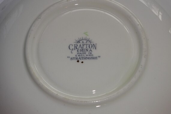 A.B.J CRAFTON STRATHMORE ティーセット Pretty Crafton China STRATHMORE Tea Cup and Saucer - Etsy