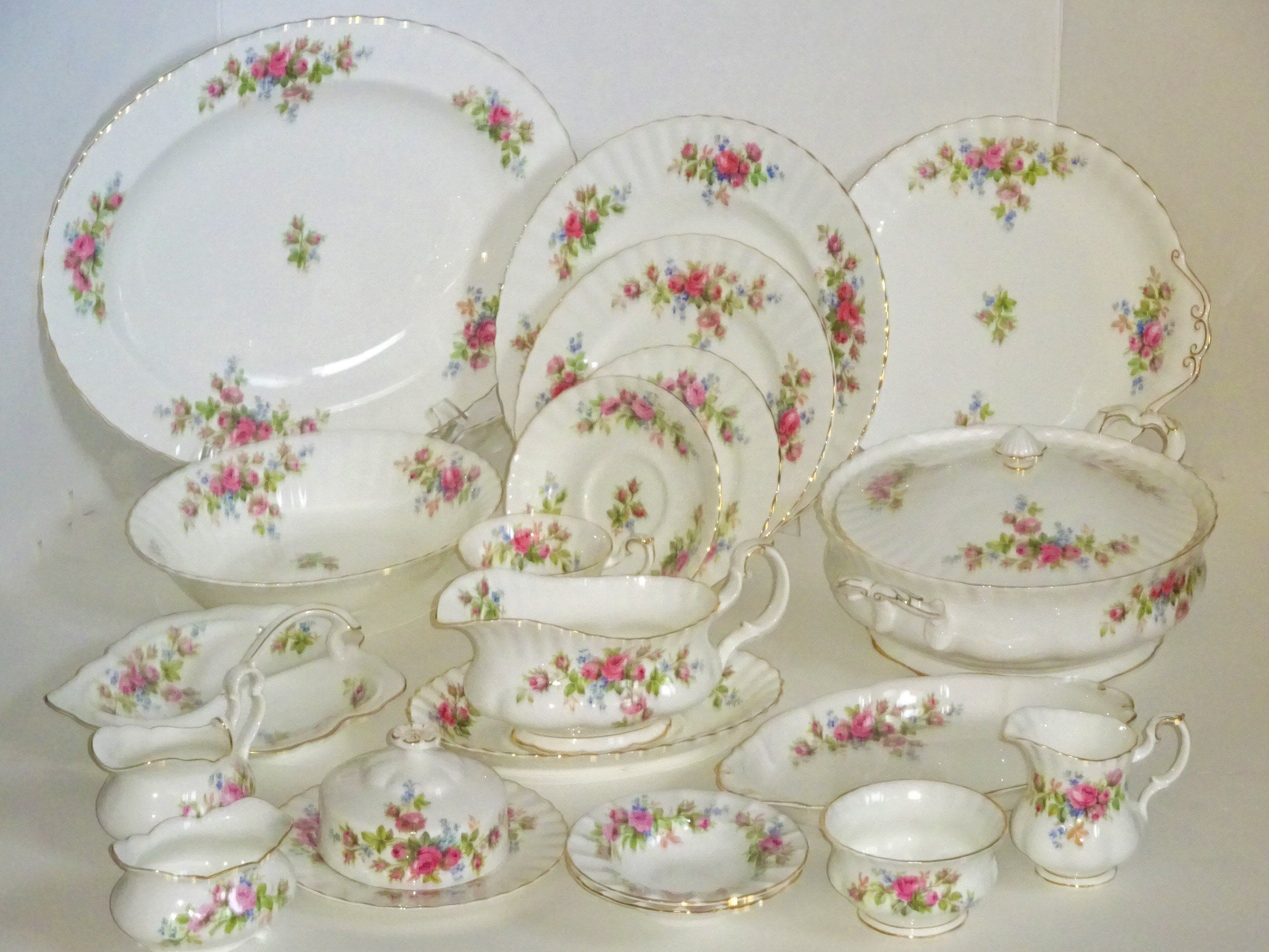 Large Selection Royal Albert England MOSS ROSE China - Etsy