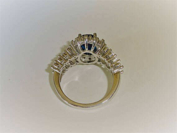 STUNNING Lab Created Sapphire and Cubic Zirconia … - image 4