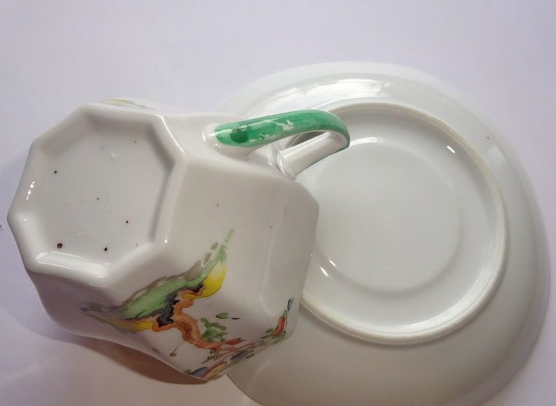 Unmarked Shelley CRABTREE Queen Anne Tea Cup and Saucer