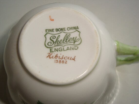 ジェフ・シャピロ　徳利　花器 Shelley HIBISCUS Dainty Shape Cup & Saucer - RARE #13882 - Etsy