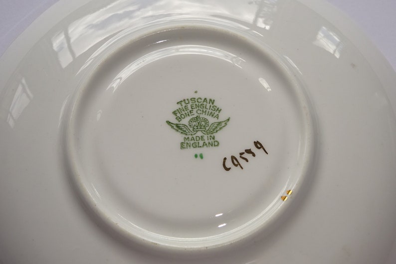 PHENOMENAL Columbine Flowers Tea Cup and Saucer by Tuscan England