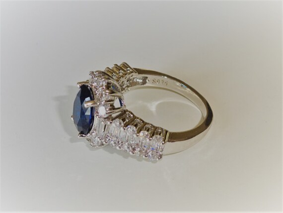 STUNNING Lab Created Sapphire and Cubic Zirconia … - image 5
