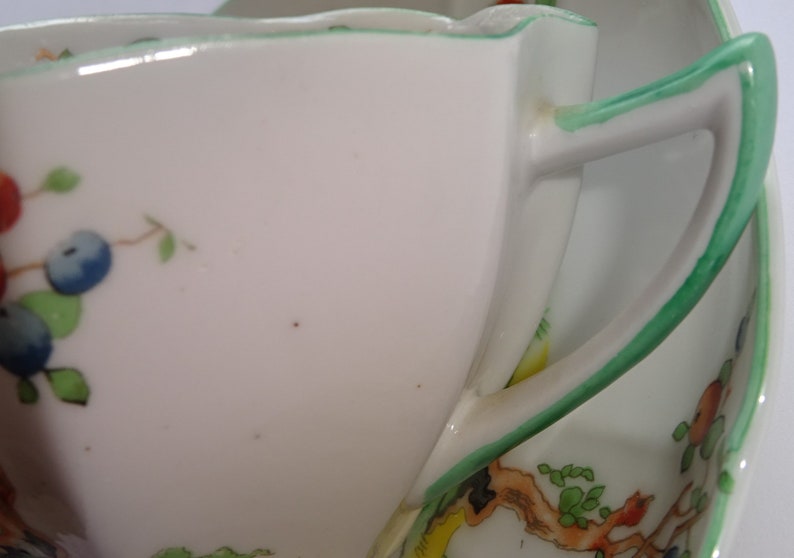 Unmarked Shelley CRABTREE Queen Anne Tea Cup and Saucer
