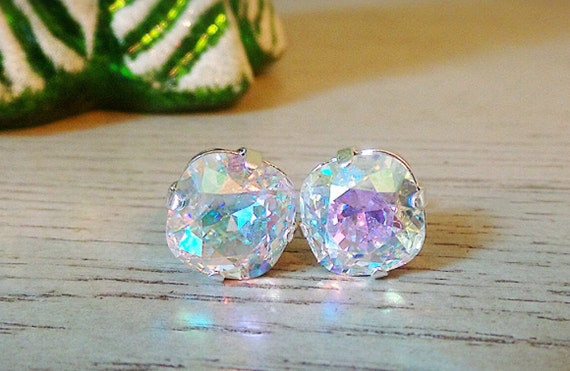 5 PAIRS Gemstones Studded In Solid 925 Sterling Silver Earrings Christmas Gift Weekdays Studs Handmade Stud Earrings