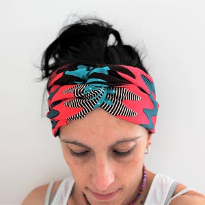 Coloured headband, hair accessory, women hair accessory, ethnic hairband turban, african wax headband, ethnic accessory, ethnic gift, turban
