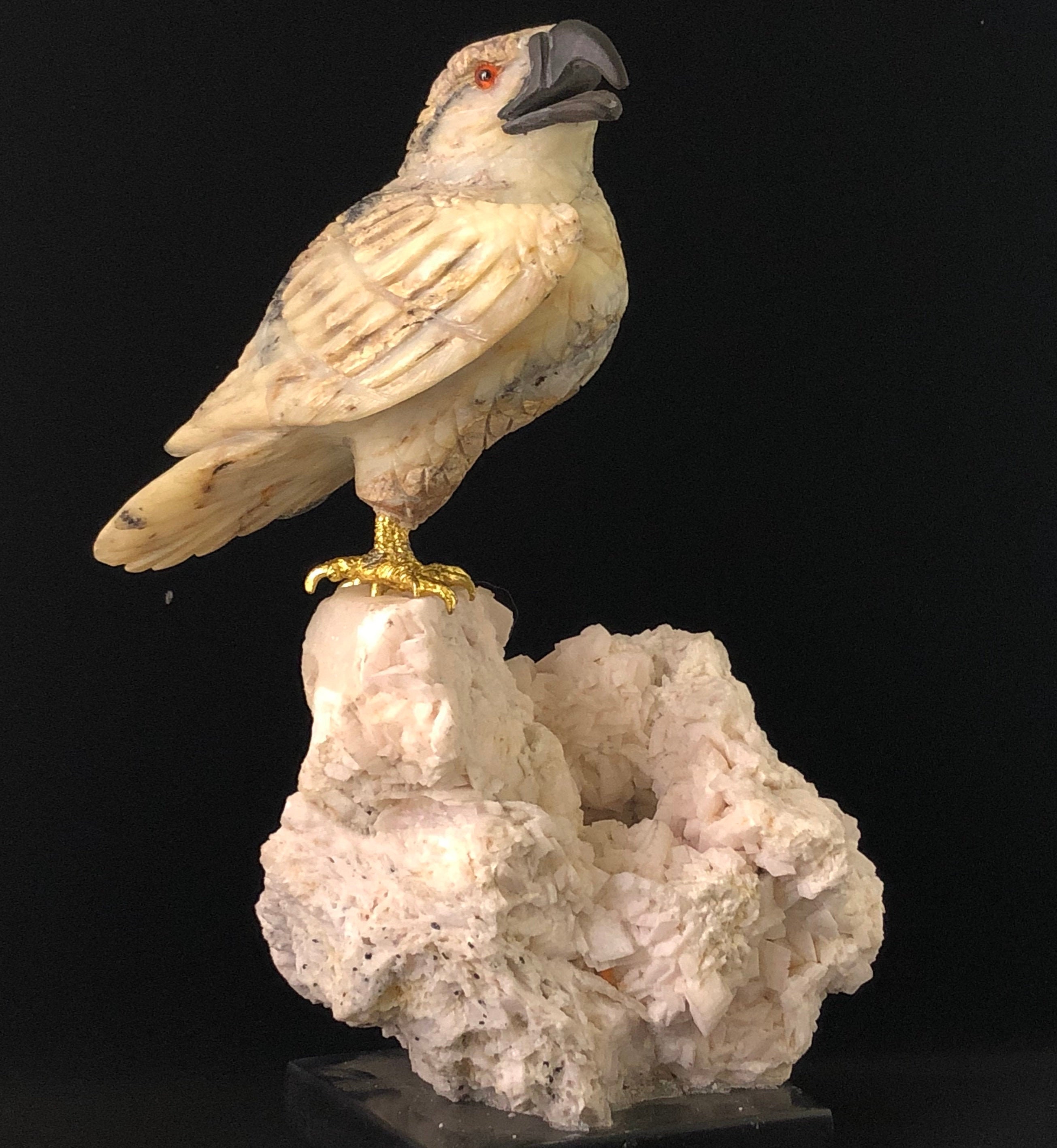 Natural Hand Carved Quartz Bird Natural Quartz Stand Bird Etsy UK