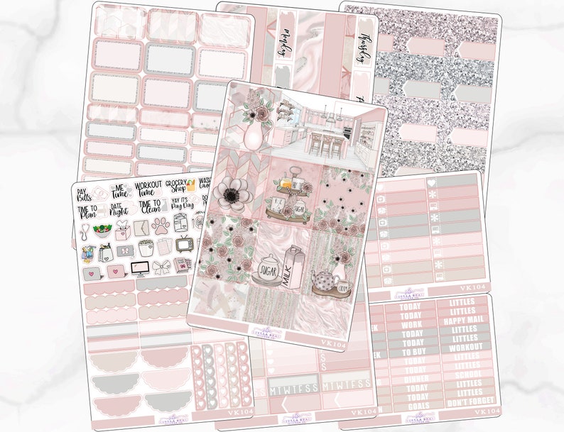 Weekly View Kit VK104 Weekly sticker kit Planner Kit Rise and Shine Erin Condren Sticker Kit Happy Planner