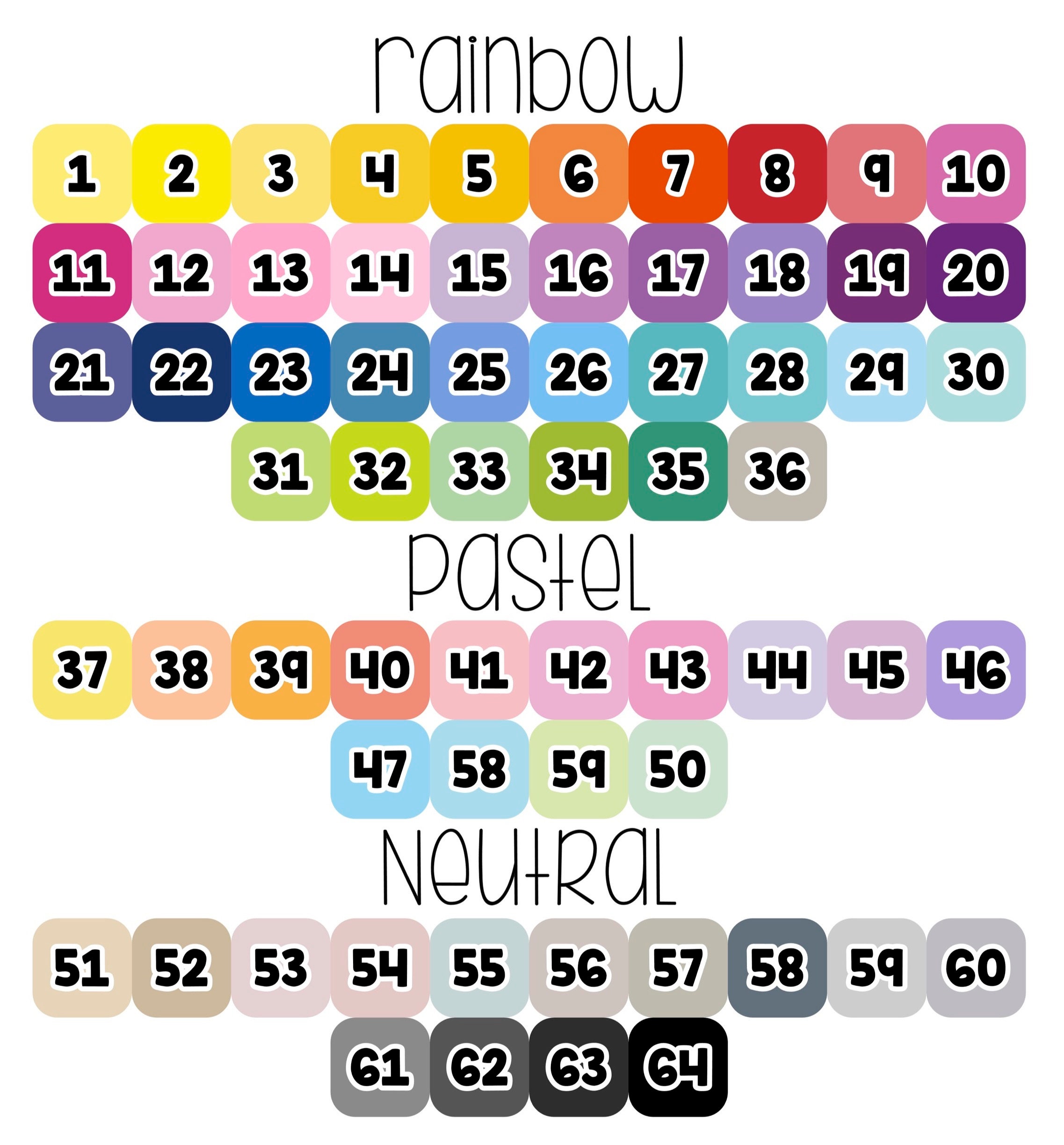 Monthly Planner Labels