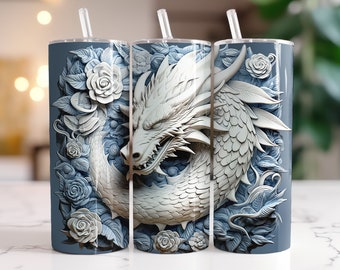 Paper Dragon Stainless Steel Tumbler