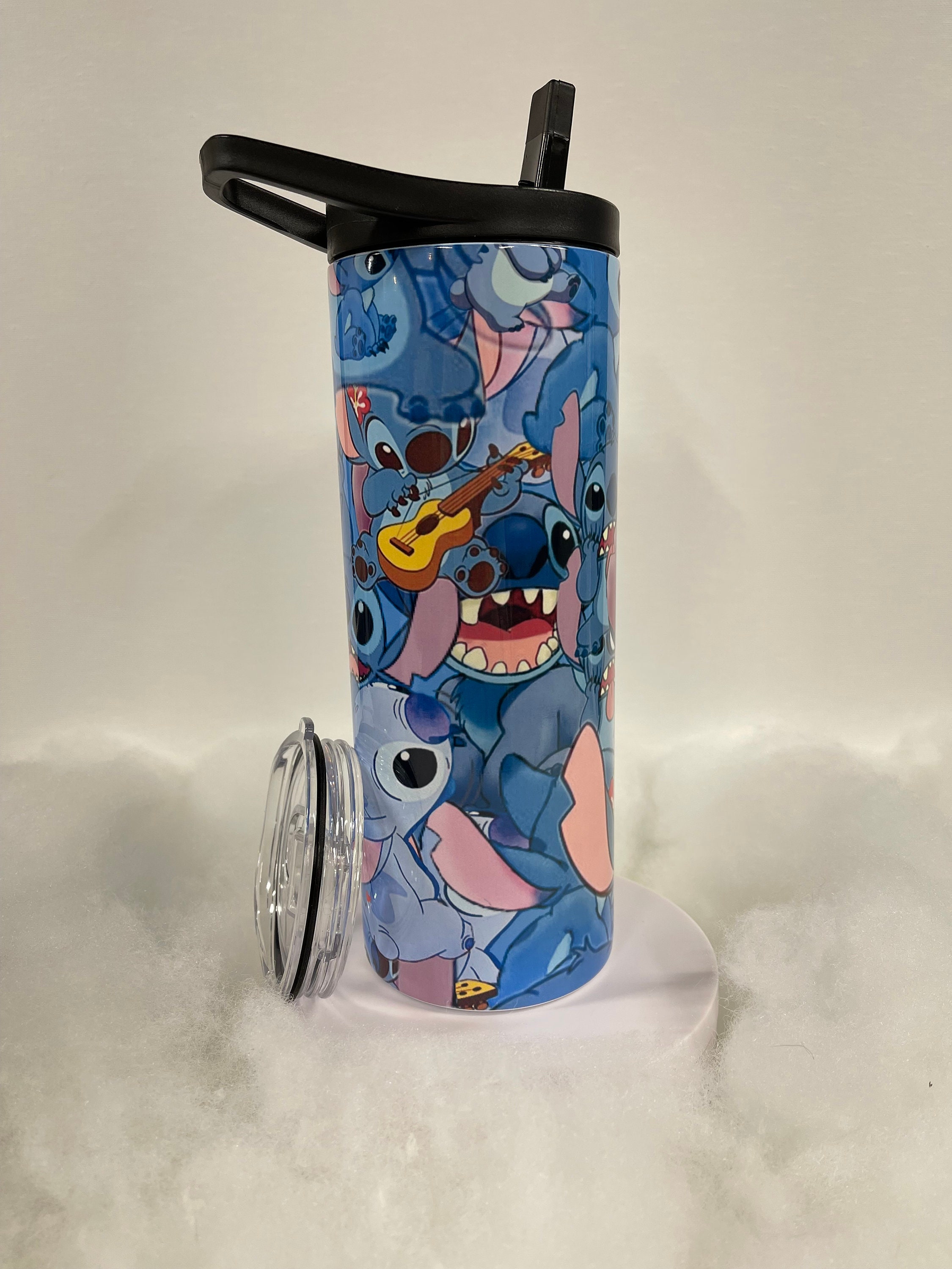 Disney Tumbler with Straw - Stitch Portraits-KitPlast-2854