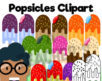 Popsicle Clipart, Freeze Pop Clipart for Commercial Use, PNG Images, JPG Images