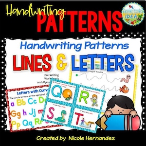 Fine Motor Skill Activities Handwriting Patterns Lines and Letters image 1