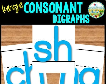 Consonant Digraphs Letter Cards