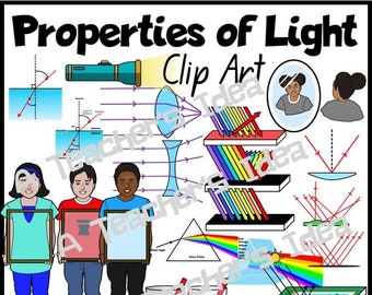 Properties of Light Clip Art Commercial Use, Digital Download, Png Images