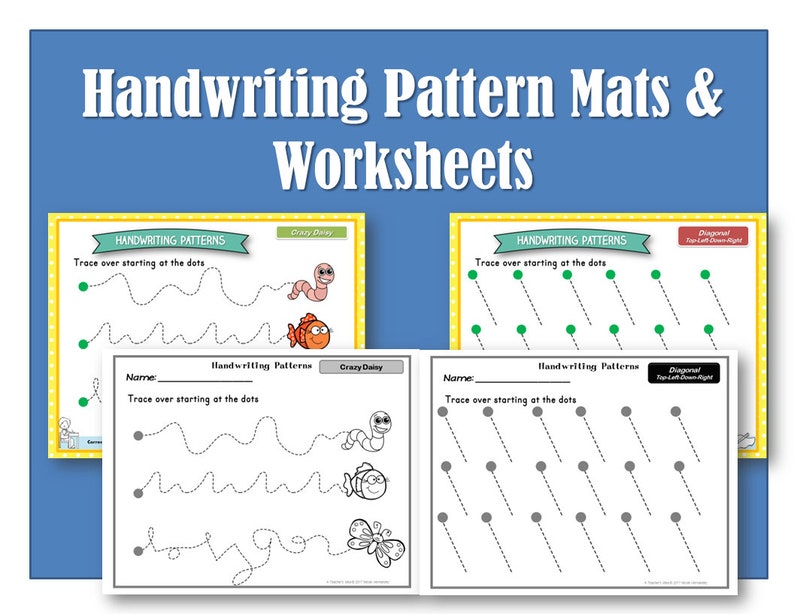 Fine Motor Skill Activities Handwriting Patterns Lines and Letters image 2