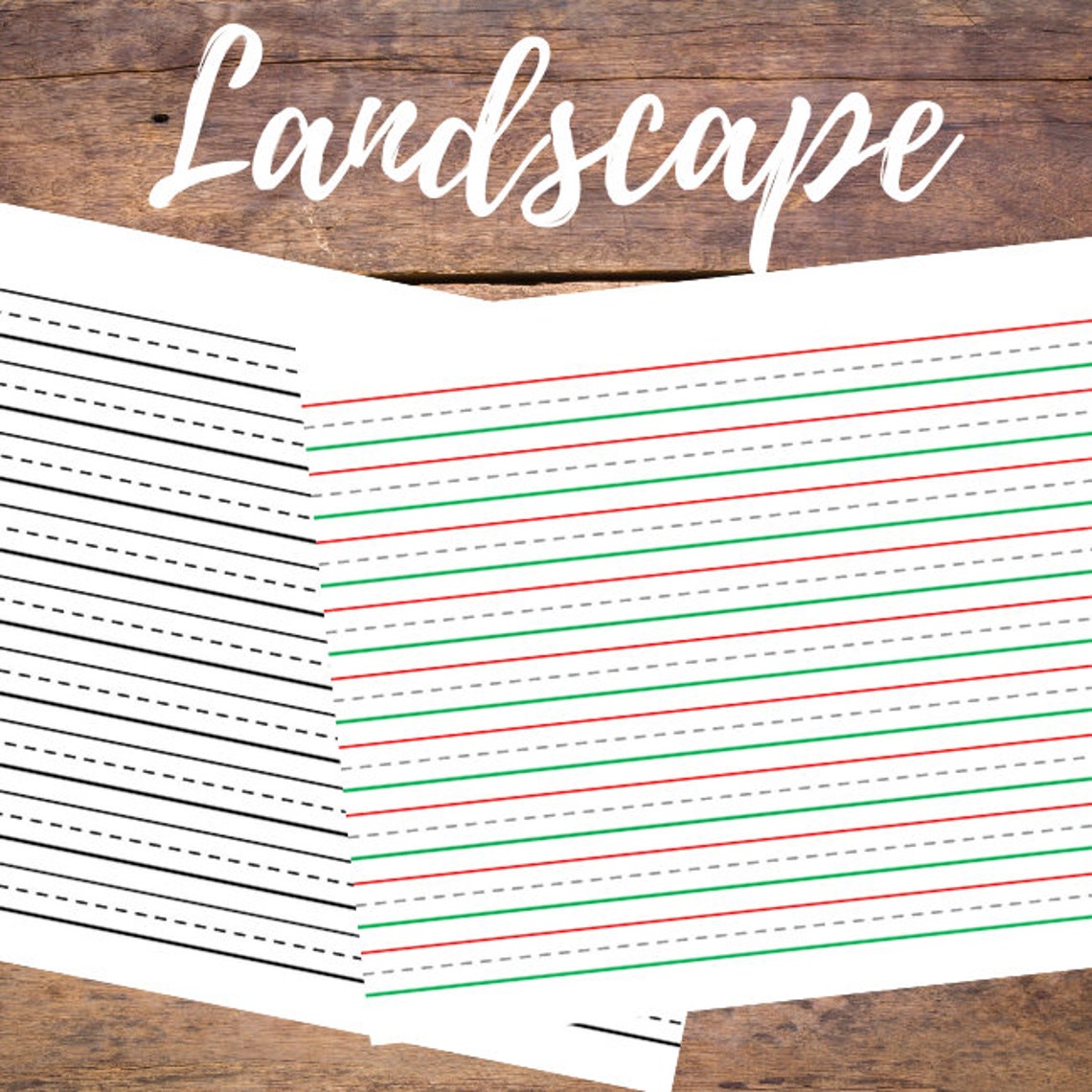 Blank Handwriting Worksheets Digital Download Handwriting Practice ...