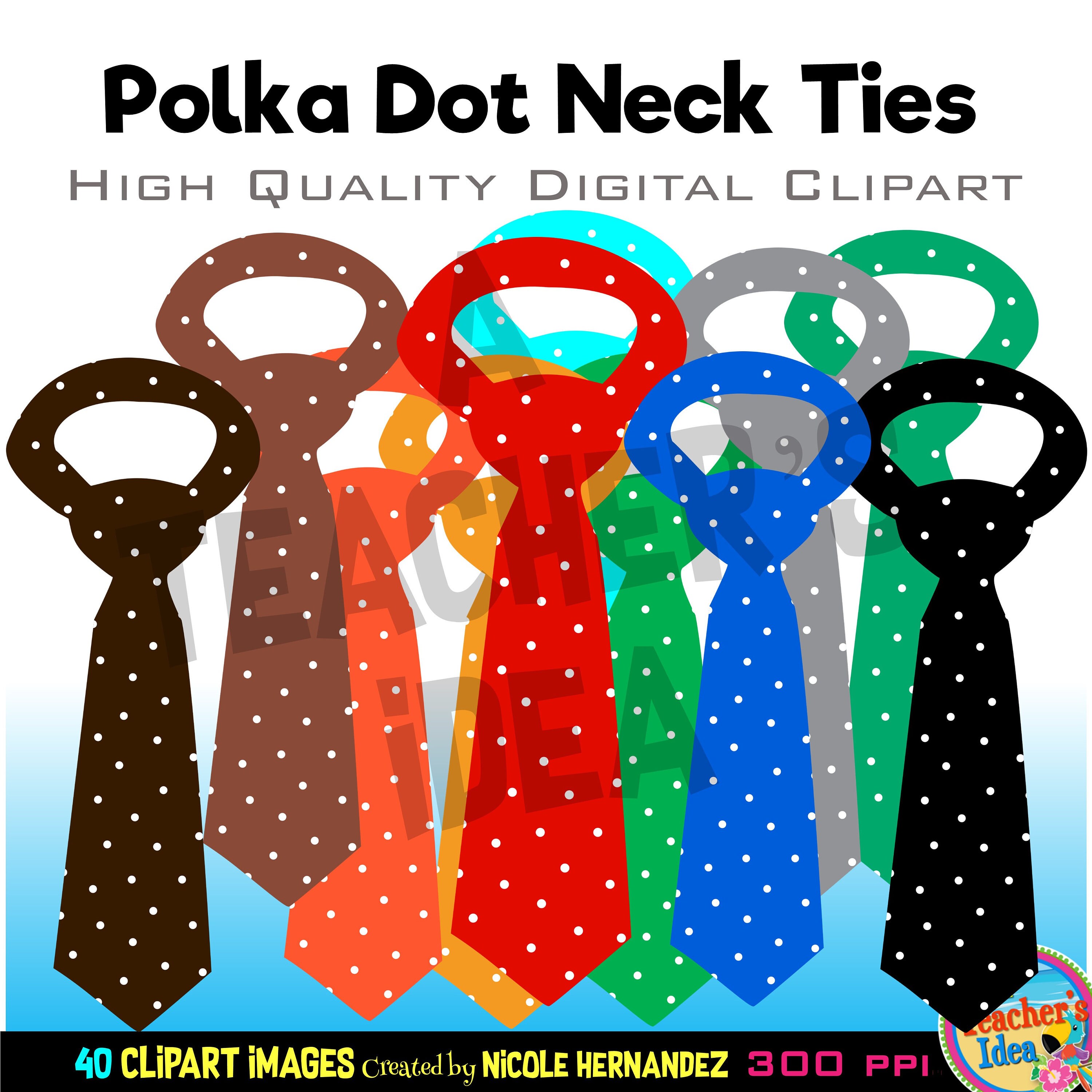 Polka Dot Tie Clipart
