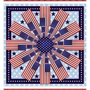 American Style fabric panel, cotton fabric, quilting fabric, fabric by the panel, 4th of July fabric, patriotic quilt fabric panel